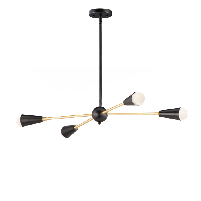 Maxim Lovell 4-Light Pendant Model: 11264BKSBR