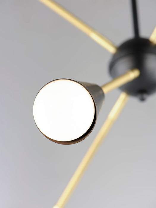 Maxim Lovell 6-Light Pendant Model: 11266BKSBR