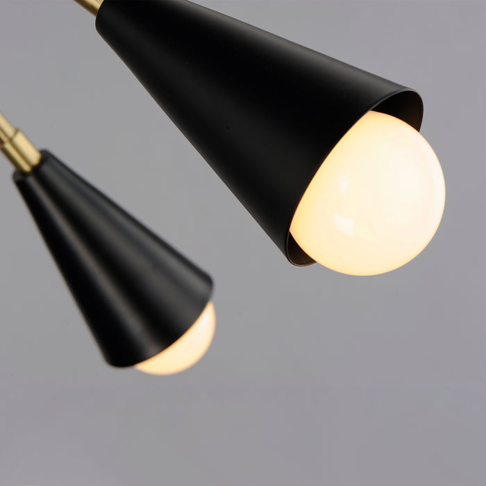 Maxim Lovell 10-Light Pendant Model: 11268BKSBR