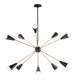 Maxim Lovell 10-Light Pendant Model: 11268BKSBR