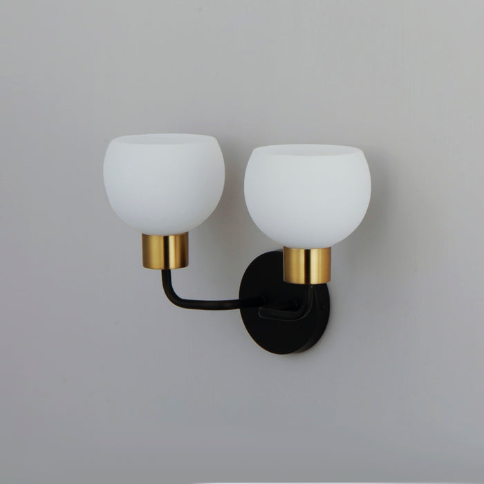 Maxim Coraline 2-Light Wall Sconce Model: 11272SWBZSBR