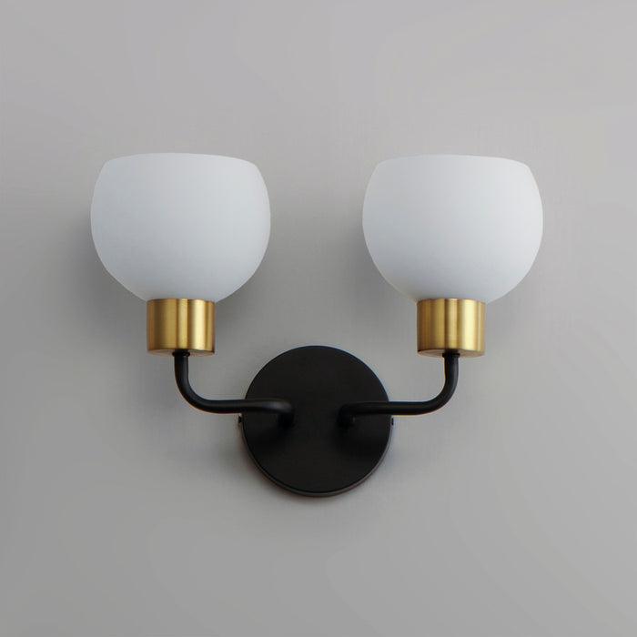 Maxim Coraline 2-Light Wall Sconce Model: 11272SWBZSBR