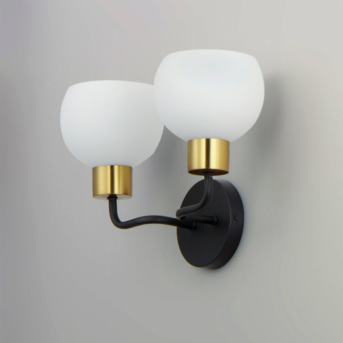 Maxim Coraline 2-Light Wall Sconce Model: 11272SWBZSBR