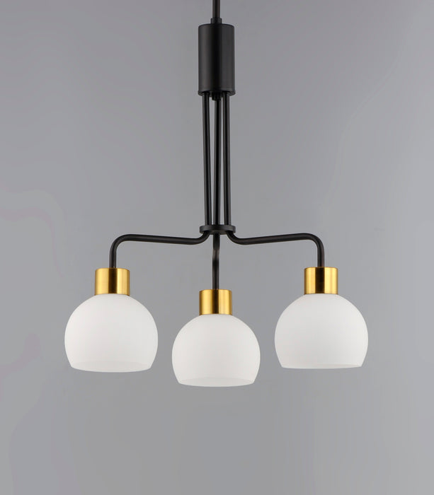 Maxim Coraline 3-Light Chandelier Model: 11276SWBZSBR