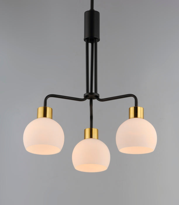 Maxim Coraline 3-Light Chandelier Model: 11276SWBZSBR