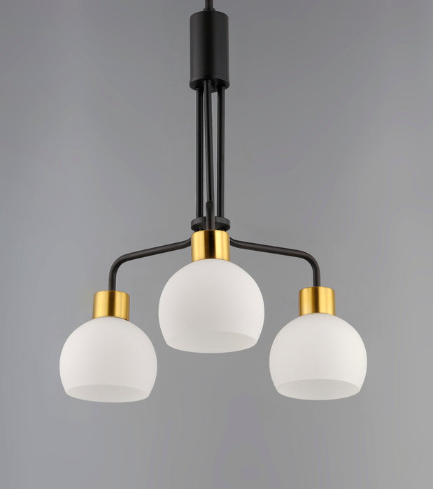 Maxim Coraline 3-Light Chandelier Model: 11276SWBZSBR