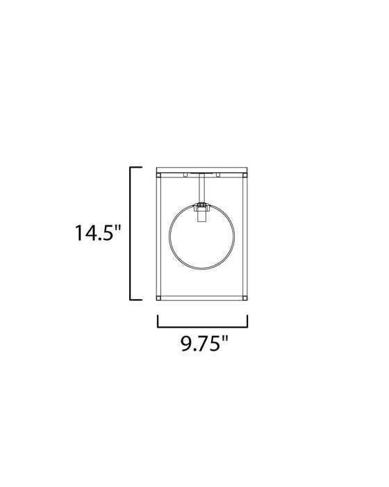 Maxim Fluid 1-Light LED Flush Mount Model: 11360MSKBKPC