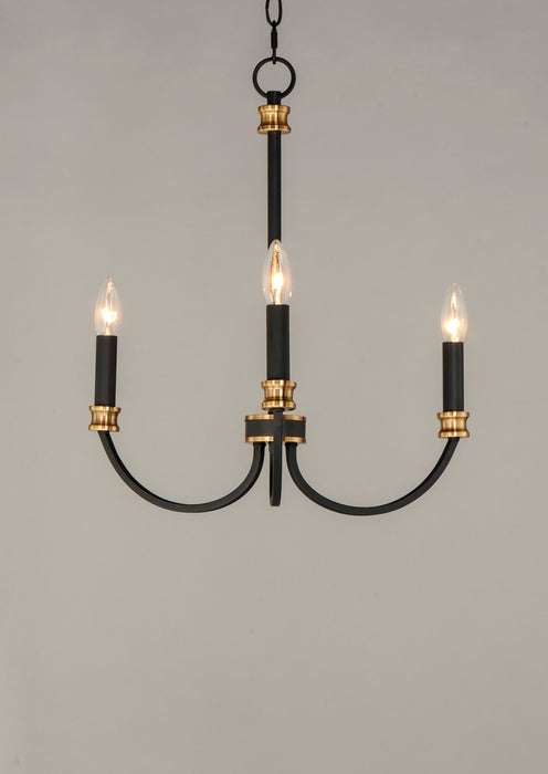 Maxim Charlton 3-Light Chandelier Model: 11373BKAB