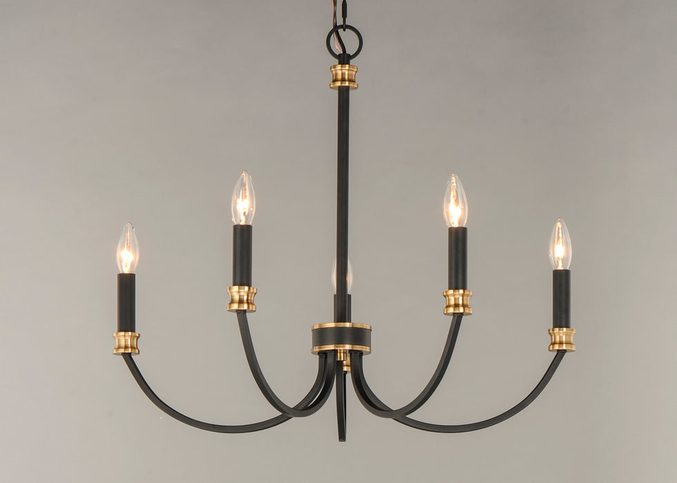 Maxim Charlton 5-Light Chandelier Model: 11375BKAB