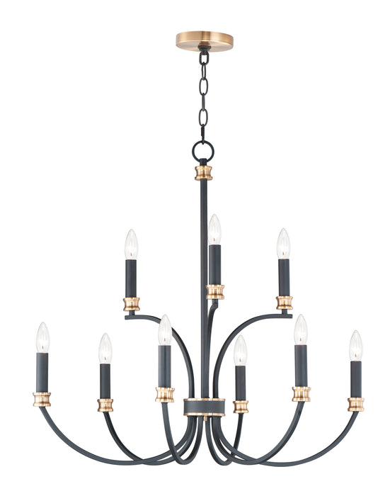 Maxim Charlton 9-Light Chandelier Model: 11377BKAB