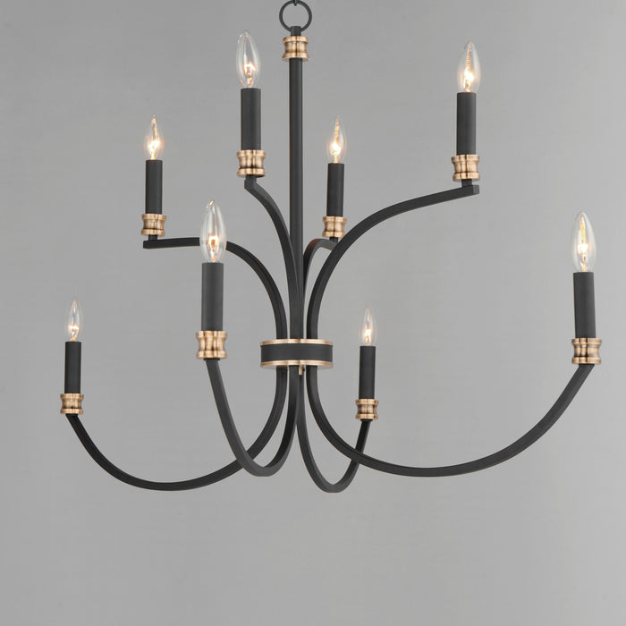 Maxim Charlton 8-Light Chandelier Model: 11378BKAB