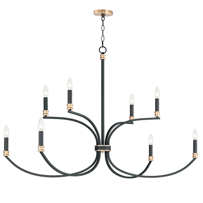 Maxim Charlton 8-Light Chandelier Model: 11378BKAB