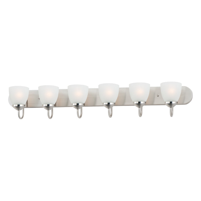 Maxim Axis 6-Light Strip Bath Vanity Model: 11386FTSN