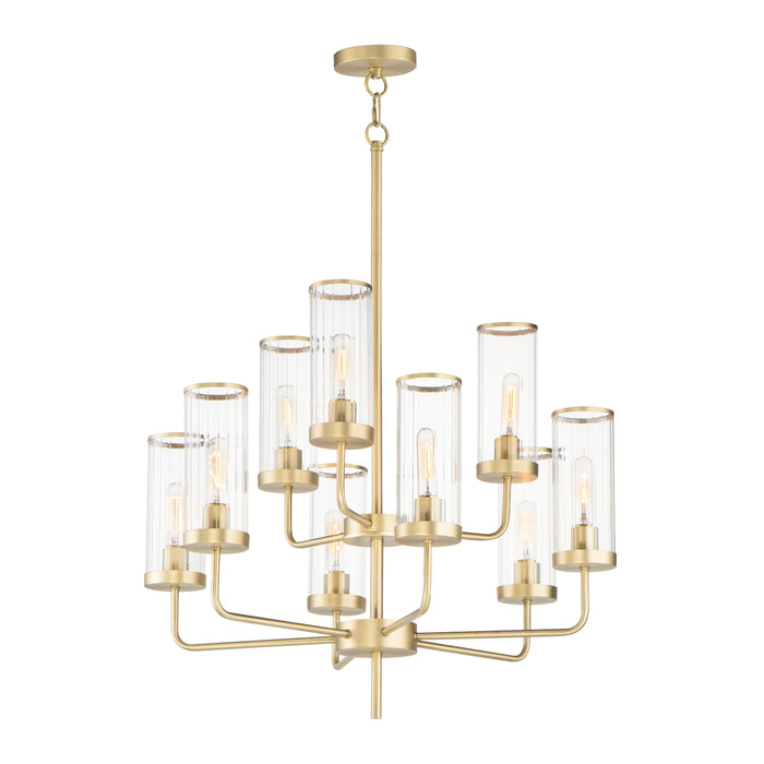 Maxim Crosby 9-Light Chandelier Model: 11479CRSBR