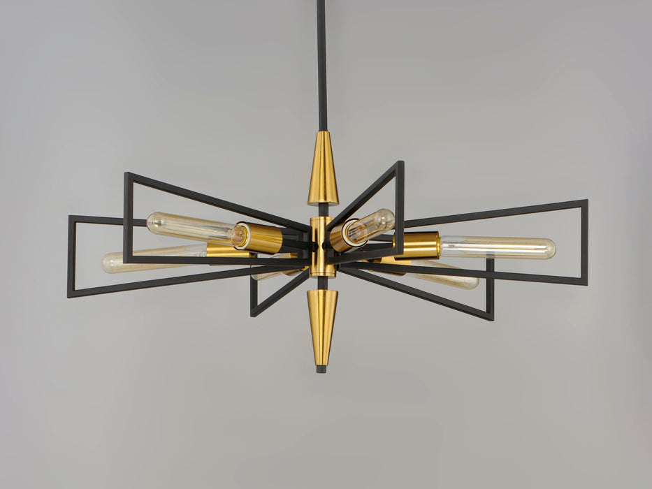 Maxim Wings 6-Light Chandelier Model: 11656BKSBR