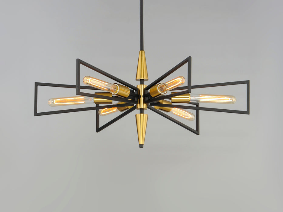 Maxim Wings 6-Light Chandelier Model: 11656BKSBR