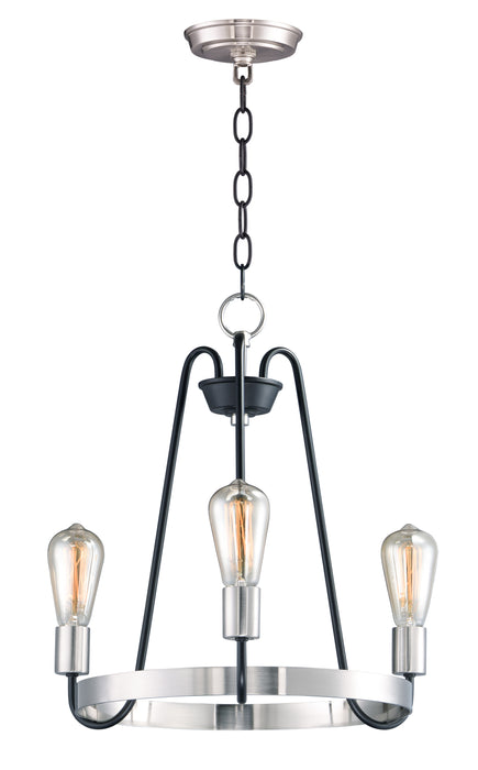 Maxim Haven 3-Light Chandelier Model: 11733BKSN