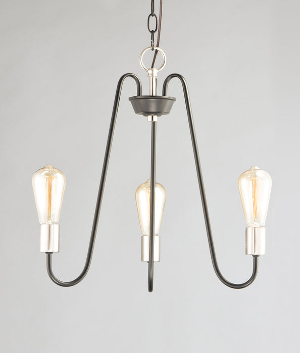 Maxim Haven 3-Light Chandelier Model: 11733BKSN