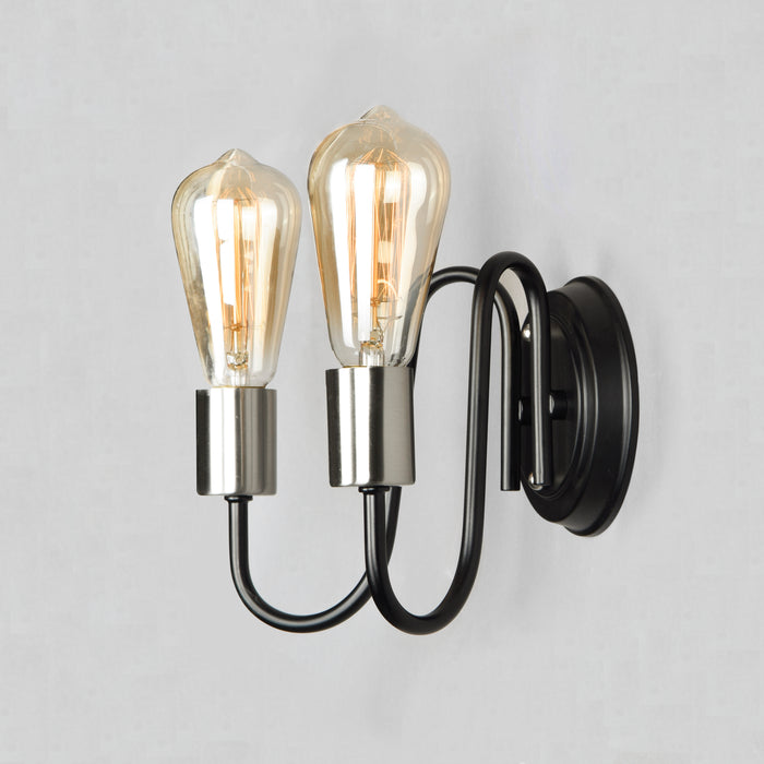 Maxim Haven 2-Light Wall Sconce Model: 11739BKSN