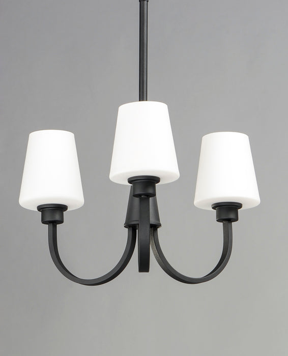 Maxim Shelter 3-Light Chandelier Model: 11823SWBK