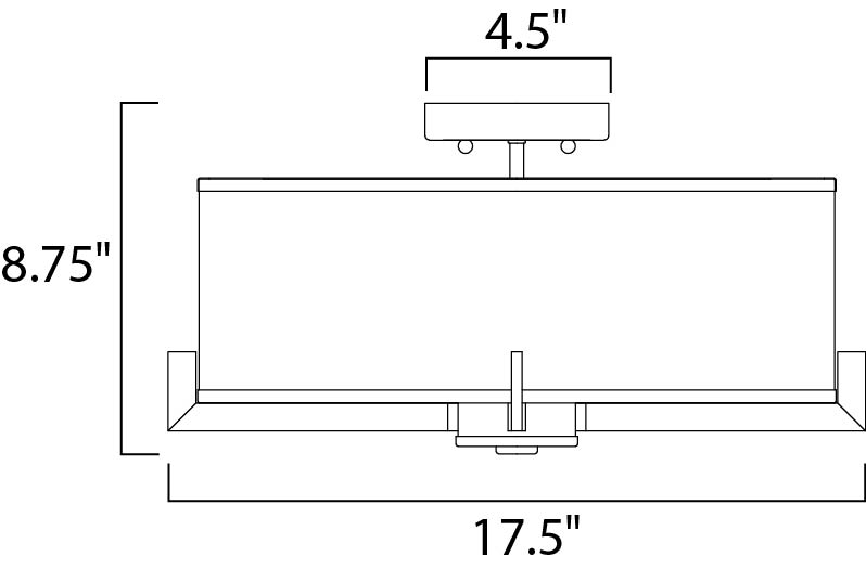 Maxim Nexus 3-Light Flush Mount Model: 12050WTSN