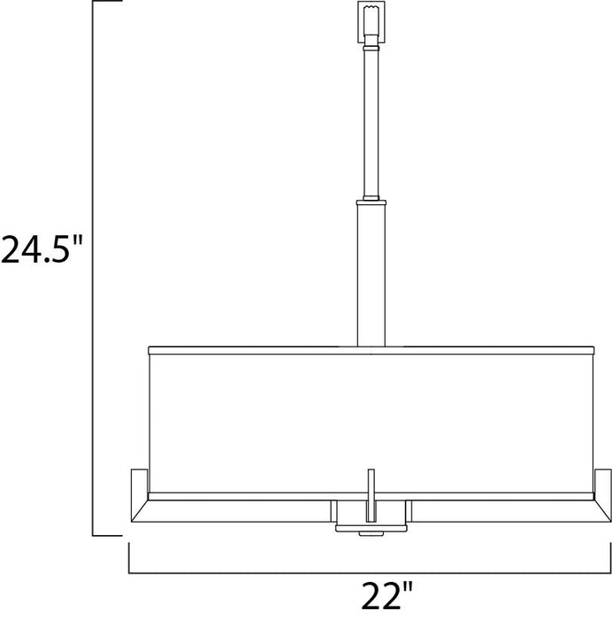 Maxim Nexus 4-Light Pendant Model: 12053WTOI