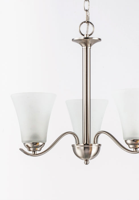 Maxim Vital 3-Light Chandelier Model: 12073FTSN