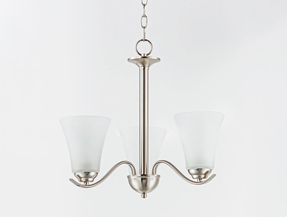 Maxim Vital 3-Light Chandelier Model: 12073FTSN