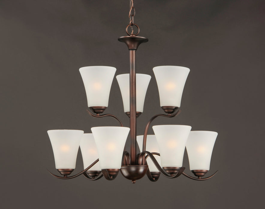 Maxim Vital 9-Light Chandelier Model: 12076FTOI