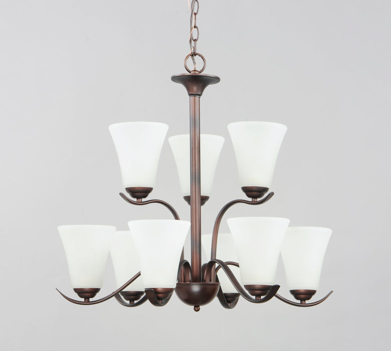 Maxim Vital 9-Light Chandelier Model: 12076FTOI