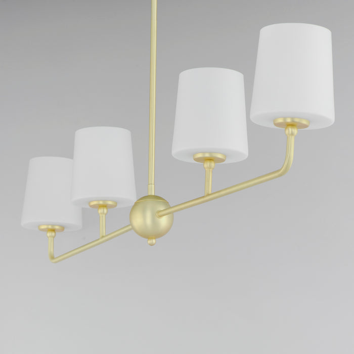 Maxim Bristol 4-Light Linear Chandelier Model: 12097SWSBR