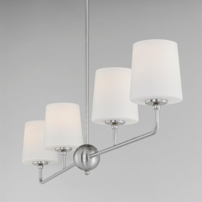 Maxim Bristol 4-Light Linear Chandelier Model: 12097SWSN