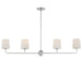 Maxim Bristol 4-Light Linear Chandelier Model: 12097SWSN