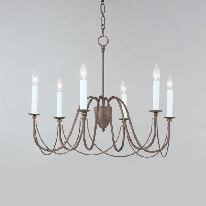 Maxim Plumette 6-Light Chandelier Model: 12166CHB