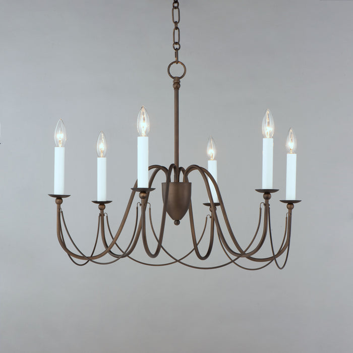 Maxim Plumette 6-Light Chandelier Model: 12166CHB