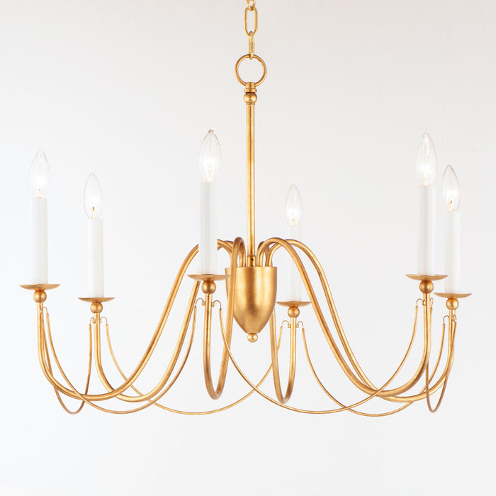 Maxim Plumette 6-Light Chandelier Model: 12166GL