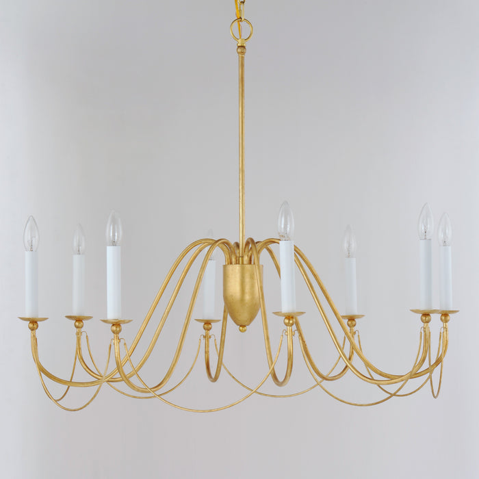 Maxim Plumette 8-Light Chandelier Model: 12168GL