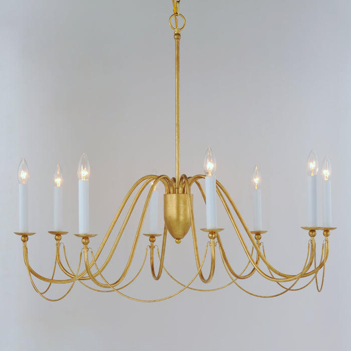 Maxim Plumette 8-Light Chandelier Model: 12168GL