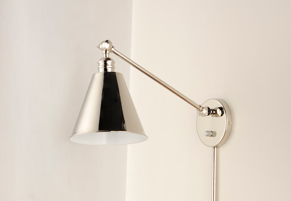 Maxim Library 1-Light Wall Sconce Model: 12222PN