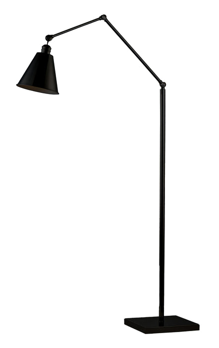 Maxim Library 1-Light Floor Lamp Model: 12228BK