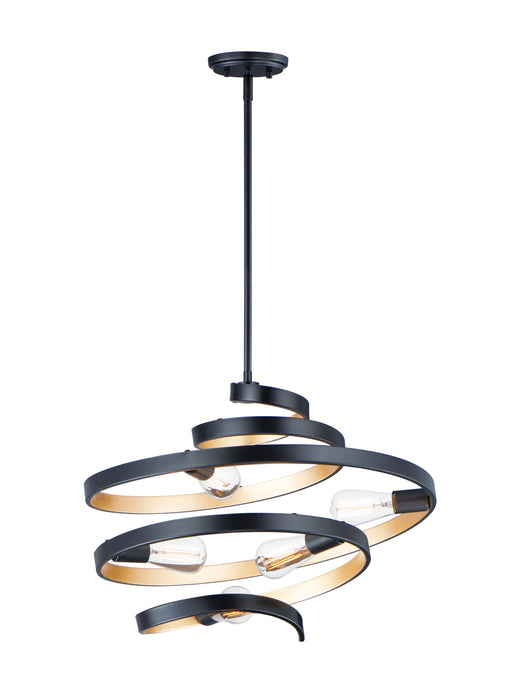 Maxim Twister 5-Light Pendant Model: 12235BKGLD