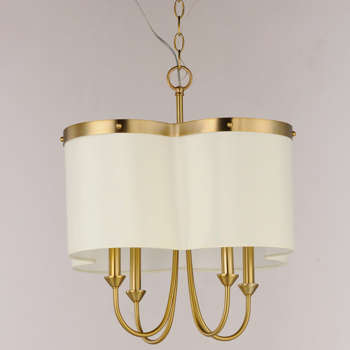 Maxim Clover 4-Light Chandelier Model: 12246OFSBR