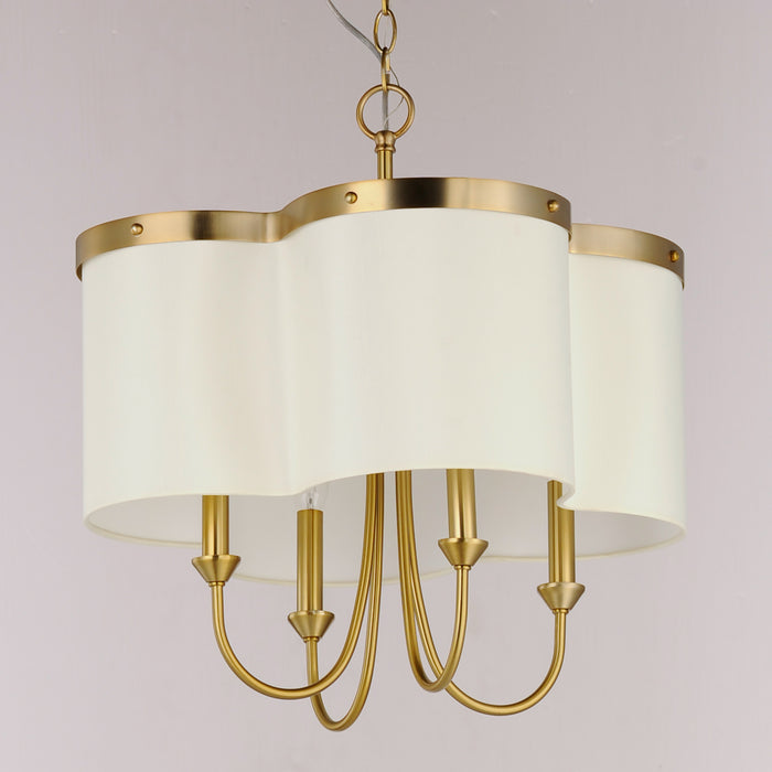 Maxim Clover 4-Light Chandelier Model: 12246OFSBR