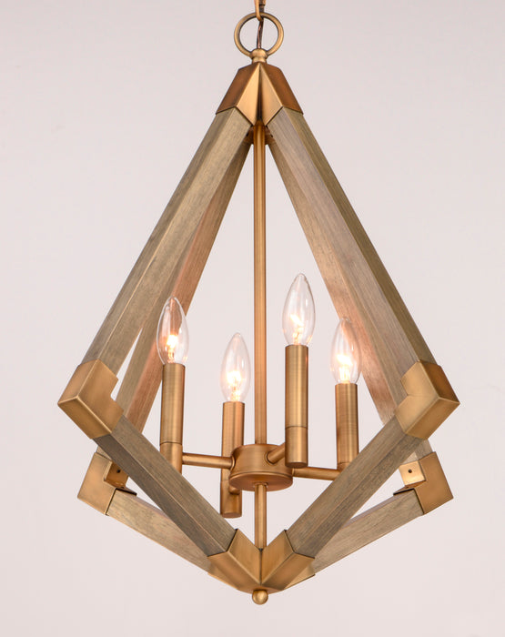 Maxim Vector 4-Light Pendant Model: 12252WOAB