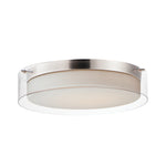 Maxim Duo 16'' Round LED Flush Mount Model: 12284CLSWSN