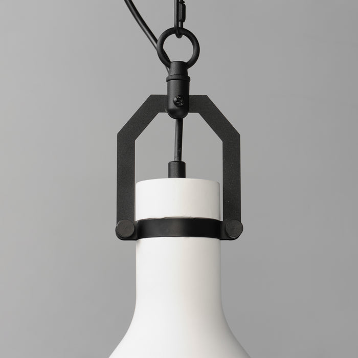 Maxim Lumi 13 White Plaster Pendant Model: 12383WTBK