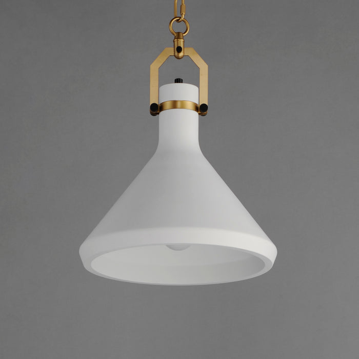 Maxim Lumi 13 White Plaster Pendant Model: 12383WTSBR