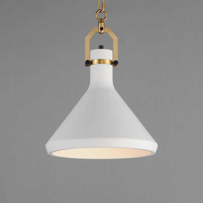 Maxim Lumi 13 White Plaster Pendant Model: 12383WTSBR