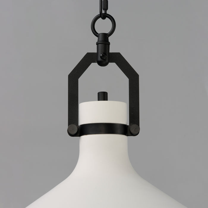 Maxim Lumi 16 White Plaster Pendant Model: 12386WTBK