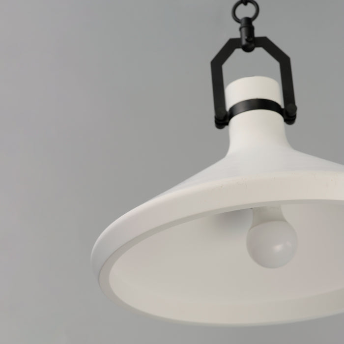 Maxim Lumi 16 White Plaster Pendant Model: 12386WTBK